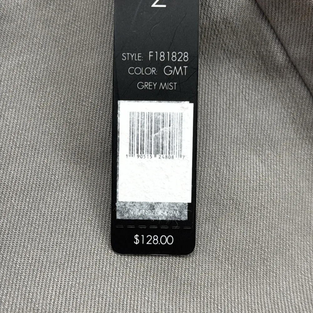 Nic + Zoe NWT Grey Mist Denim Pull On Raw Step Hem Ankle Jeans Size 2 - Image 10