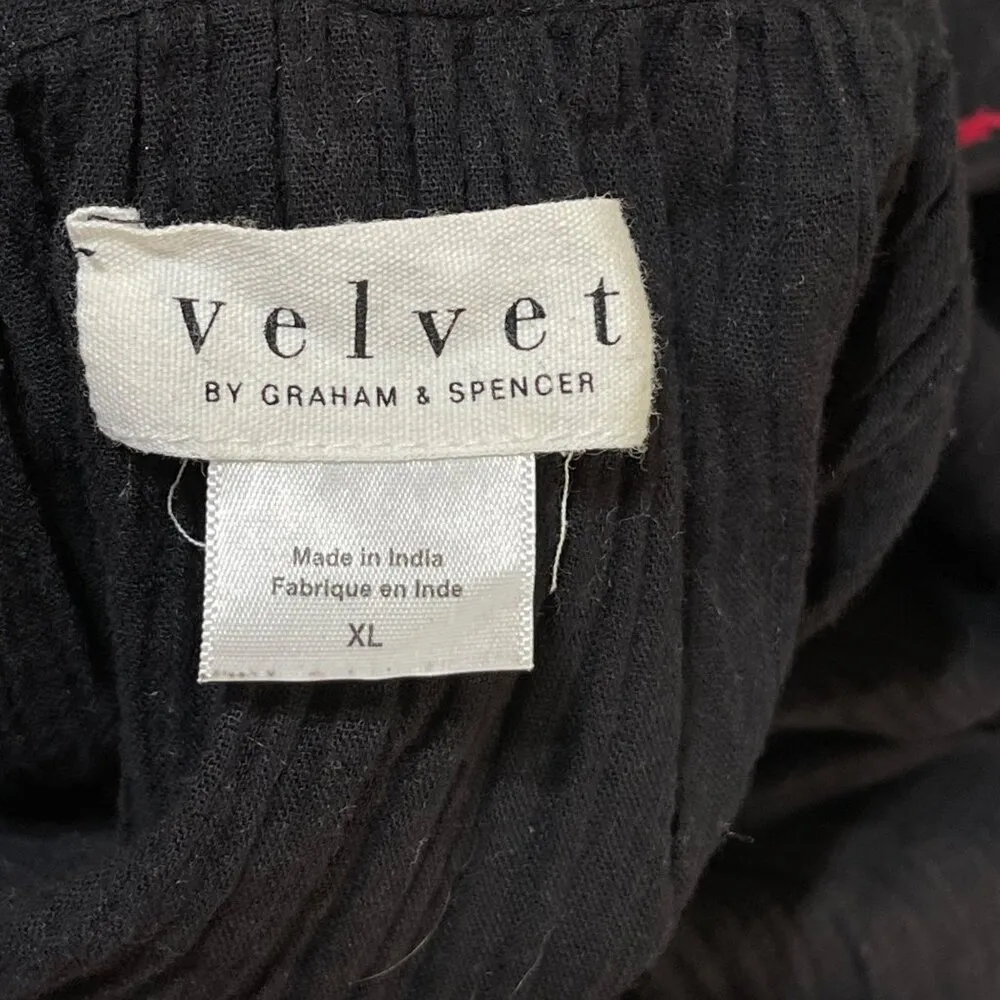 Anthropologie Velvet Graham and Spencer Loane Embroidered Peasant Dress XL (READ - Image 4