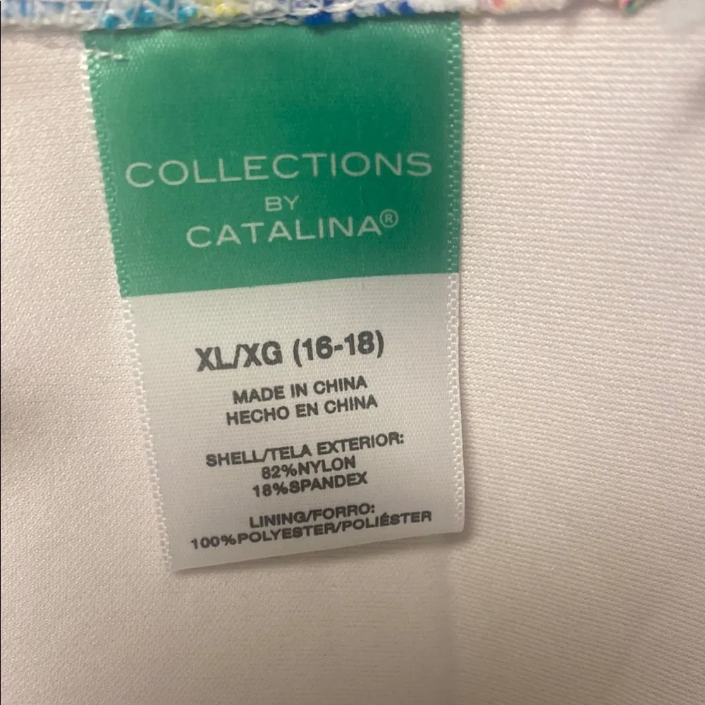 Catalina Tropical Print Bikini Top - Image 3