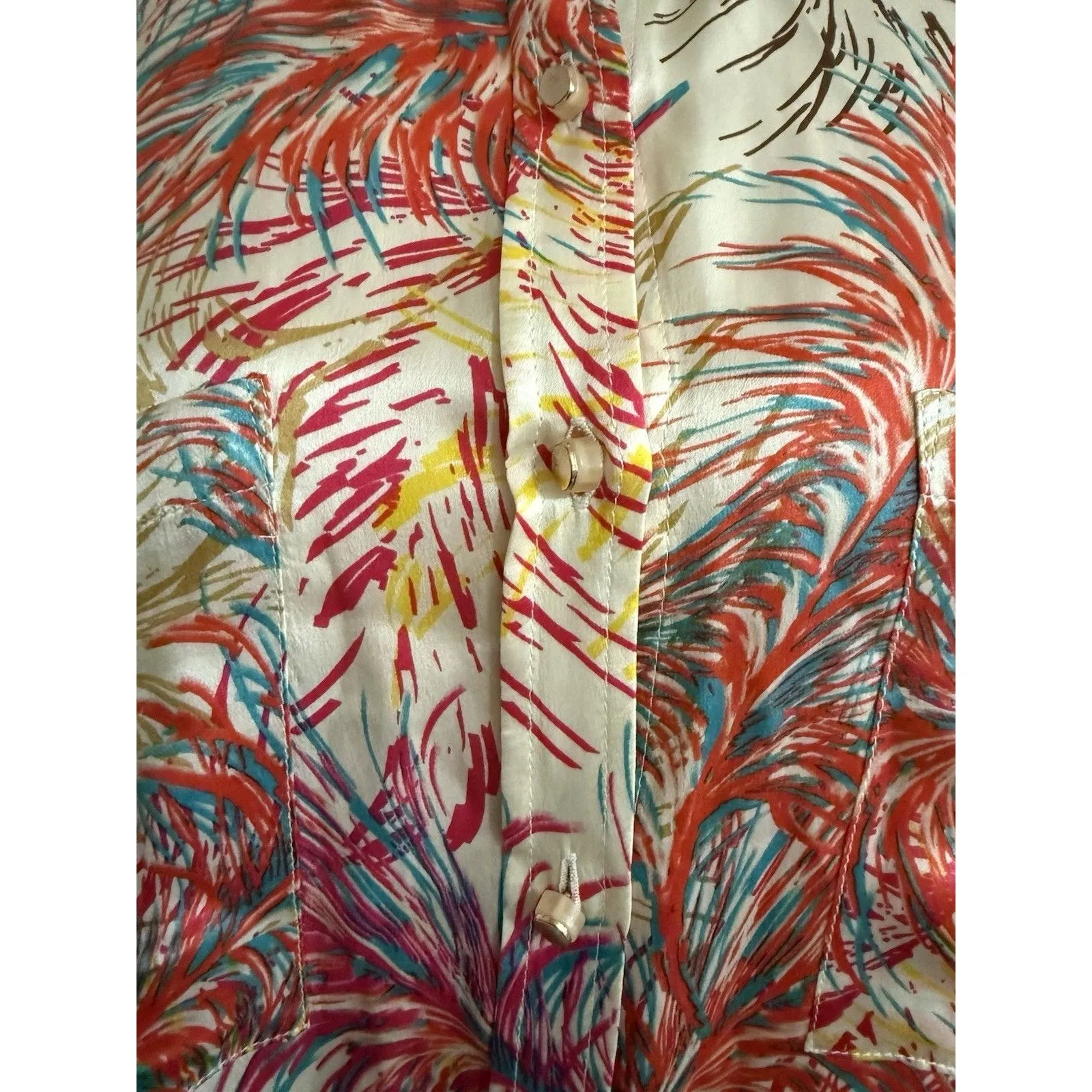 Cabi Women’s L Silk Sleeveless Button Down Blouse - Image 2