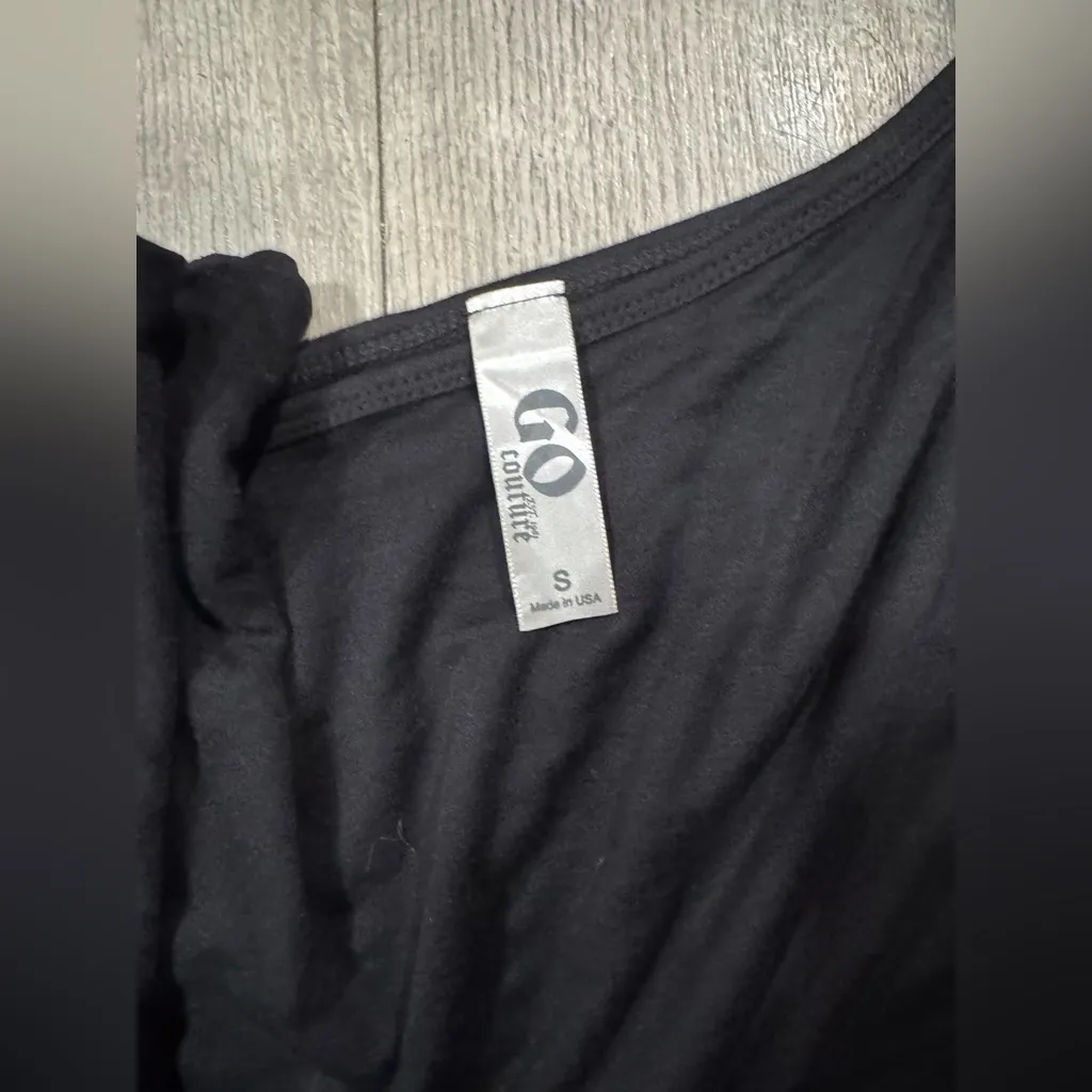 Go Couture Elegant Black One-Shoulder Dress - Image 10