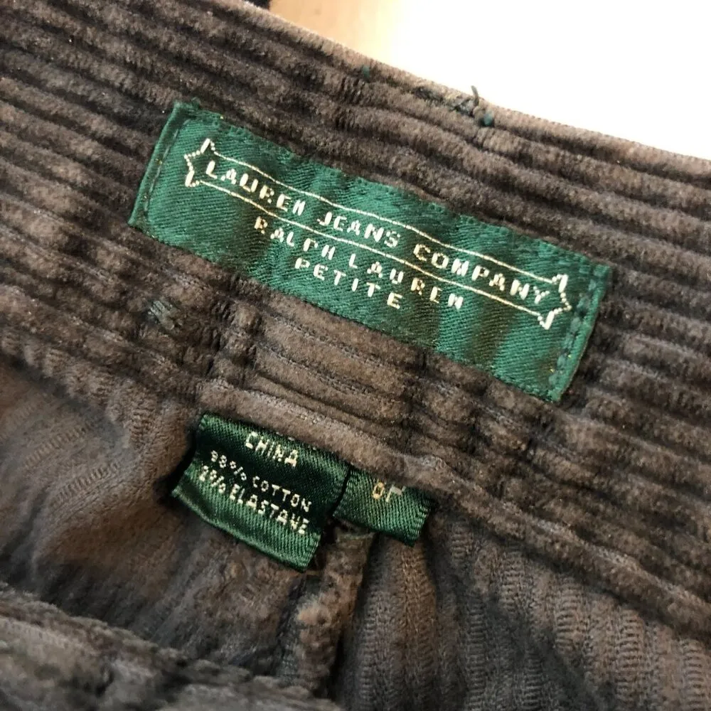 Ralph Lauren Jeans Company Womens Corduroy Pants Boot Cut Stretch Brown 8P - Image 3