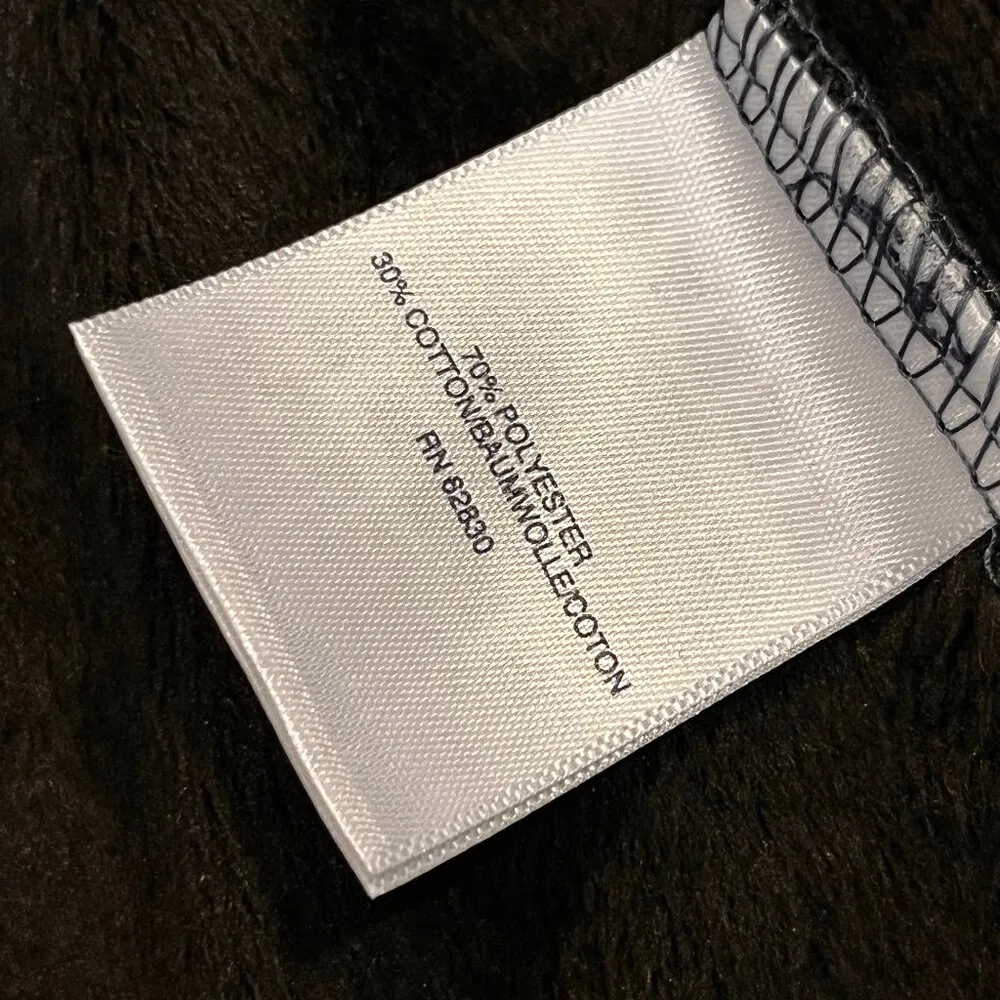 Lands End Sweatshirt Womens 2X Shawl Collar Fleece Lined Pullover Preppy Long Blue - Image 11