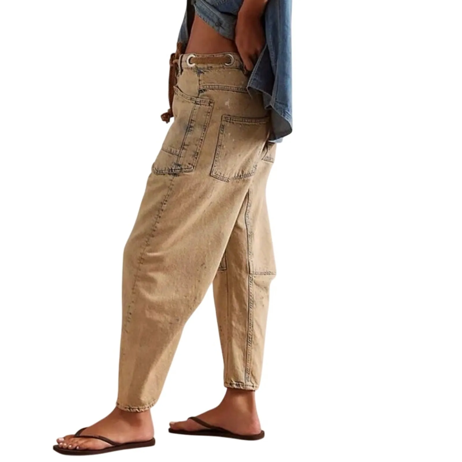 WE THE FREE Moxie Low Slung Pull On Barrel Size 28L New with Tag MSRP $148 SOO - Image 3