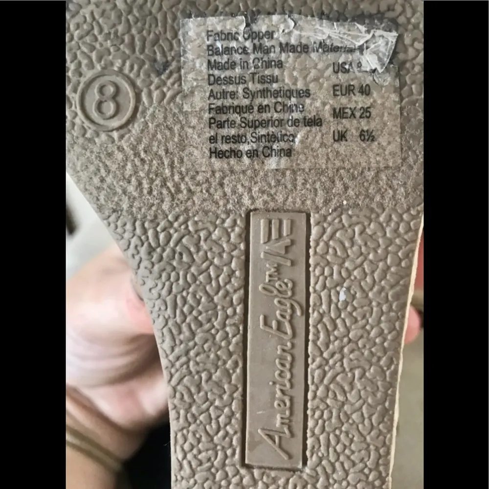 Black Suede Strap, Basket Weave Platform Wedge Sandal Shoes, Sz. 8/EUR: 29 - Image 8