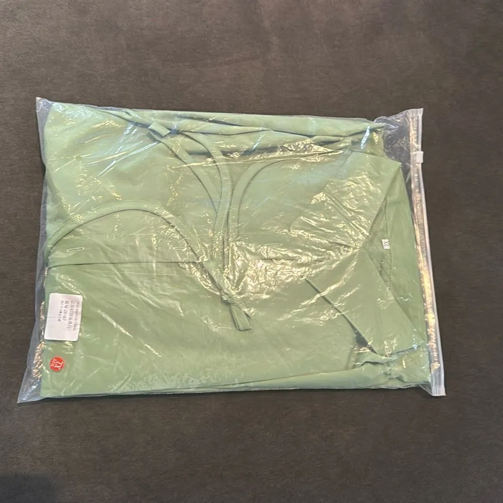 Women’s Lightweight Long Sleeve Loose Maxi Bohemian Ruffle Hem Dress Size XL NEW Green - Image 11