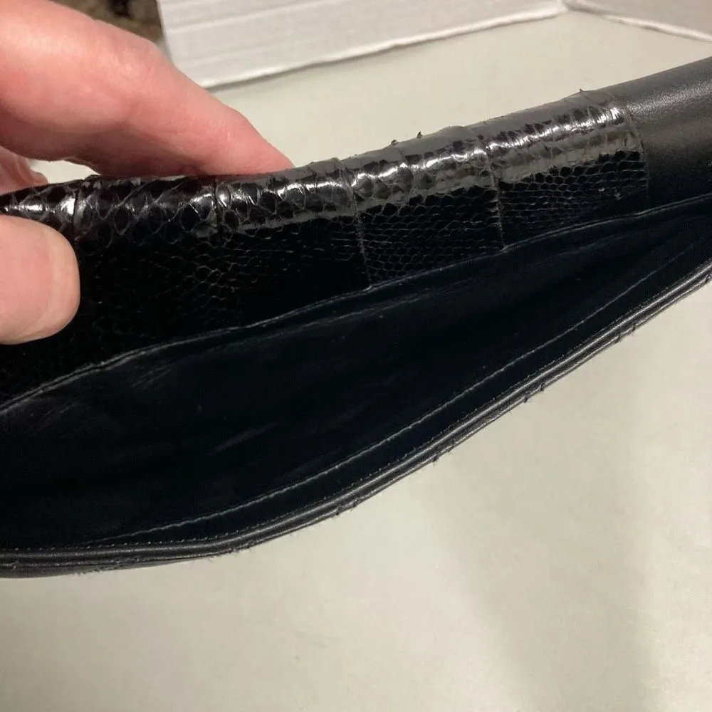 PANTERA Women’s Crossbody‎ Handbag Purse Tote Quilted Black 8X2X12.5 Black - Image 10