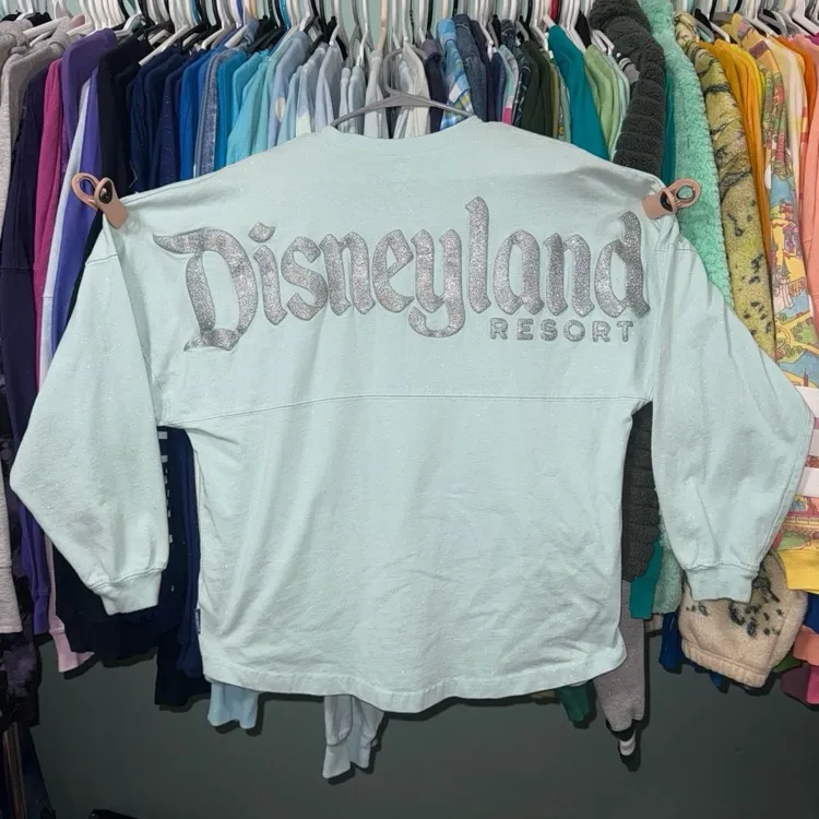 Disney parks frozen arendelle aqua glitter spirit jersey S NWOT - Image 2