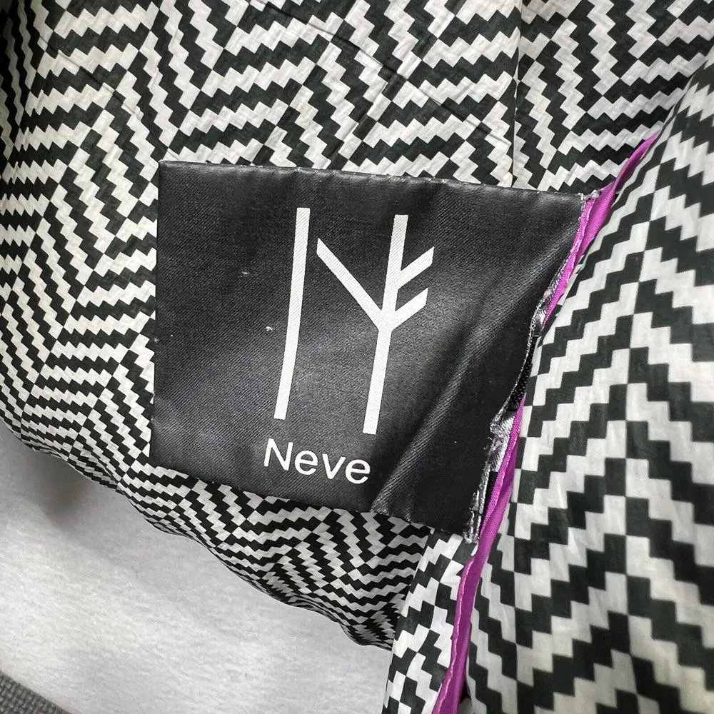 NEVE Down Winter Coat Womens XS Tailored‎ Gorpcore Active Form Fitting Ski Gray - Image 8