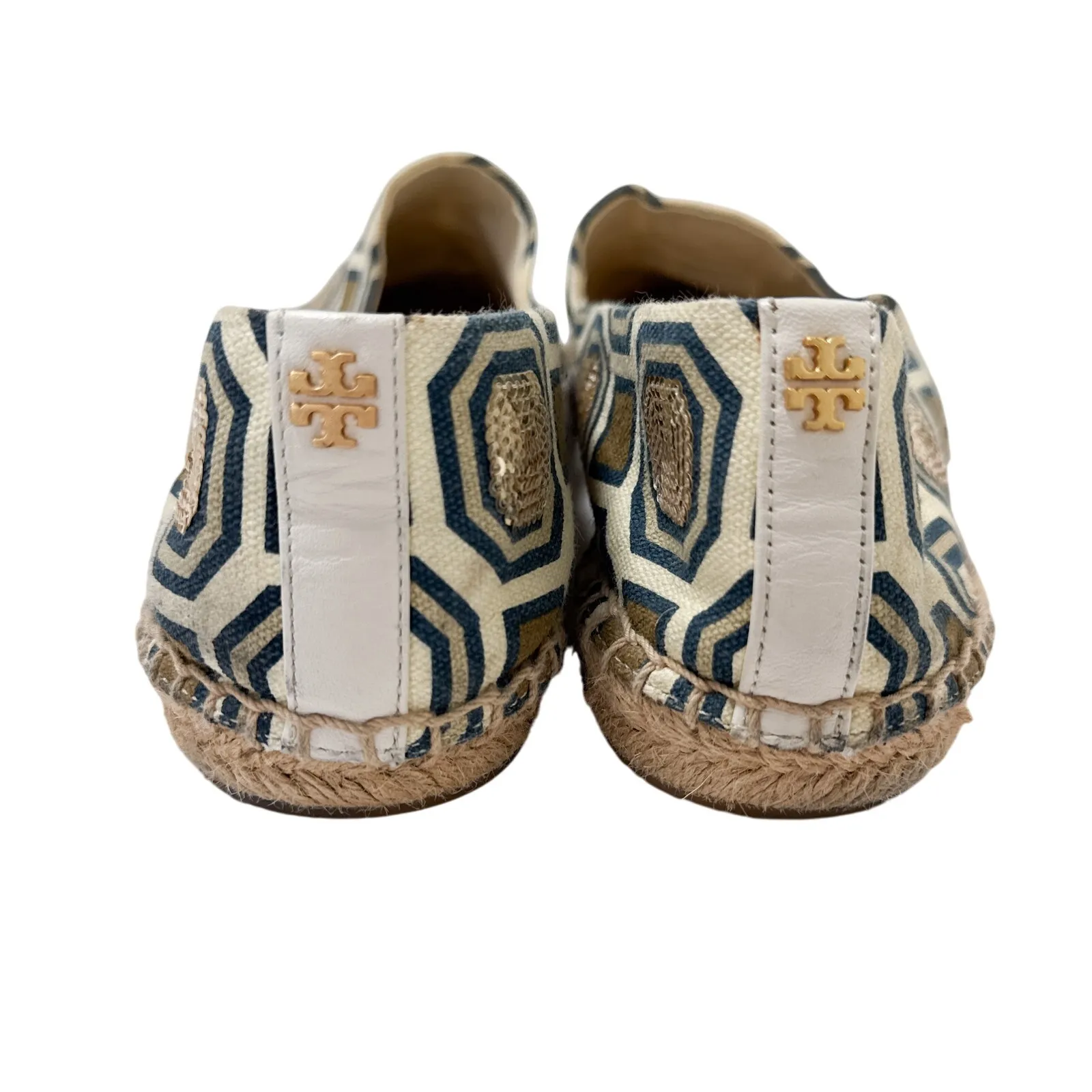Tory Burch Cecily Embellished Espadrille Ivory - Image 4