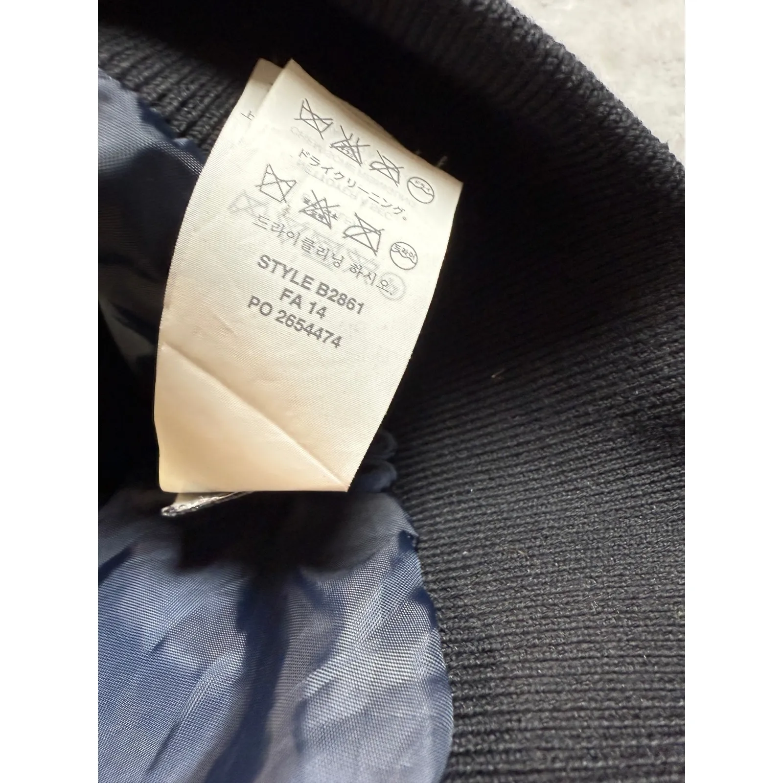 J.Crew  Womens Bomber Jacket Small Gray Pinstripe Wool Blend Full Zip - Image 5