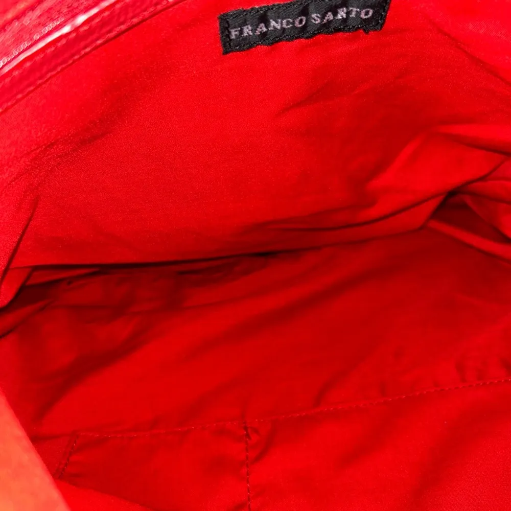 Franco Sarto red leather shoulder bag - Image 4