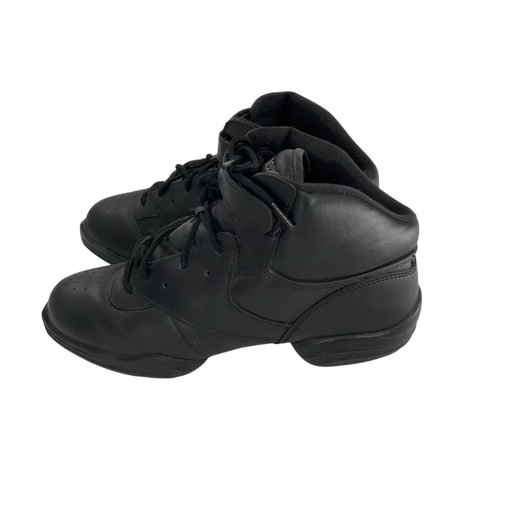 Capezio Fierce Black High-Top Dance Sneakers Womens Size 9 Leather Upper Lace-Up - Image 10