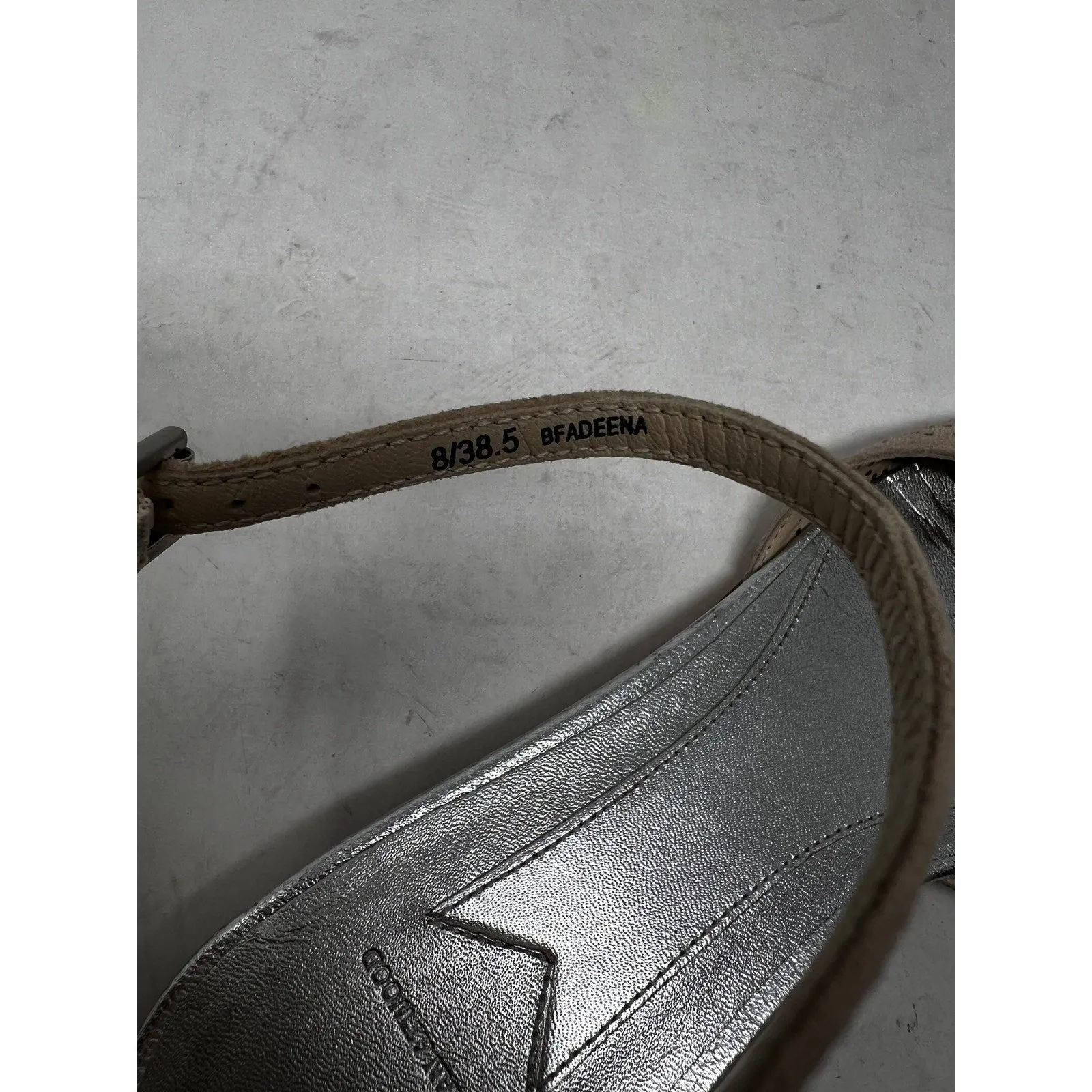 Brian Atwood Sandal Ankle Strap Flats 8 38.5 Leather Pointed‎ Toe Shoes Cutout - Image 11