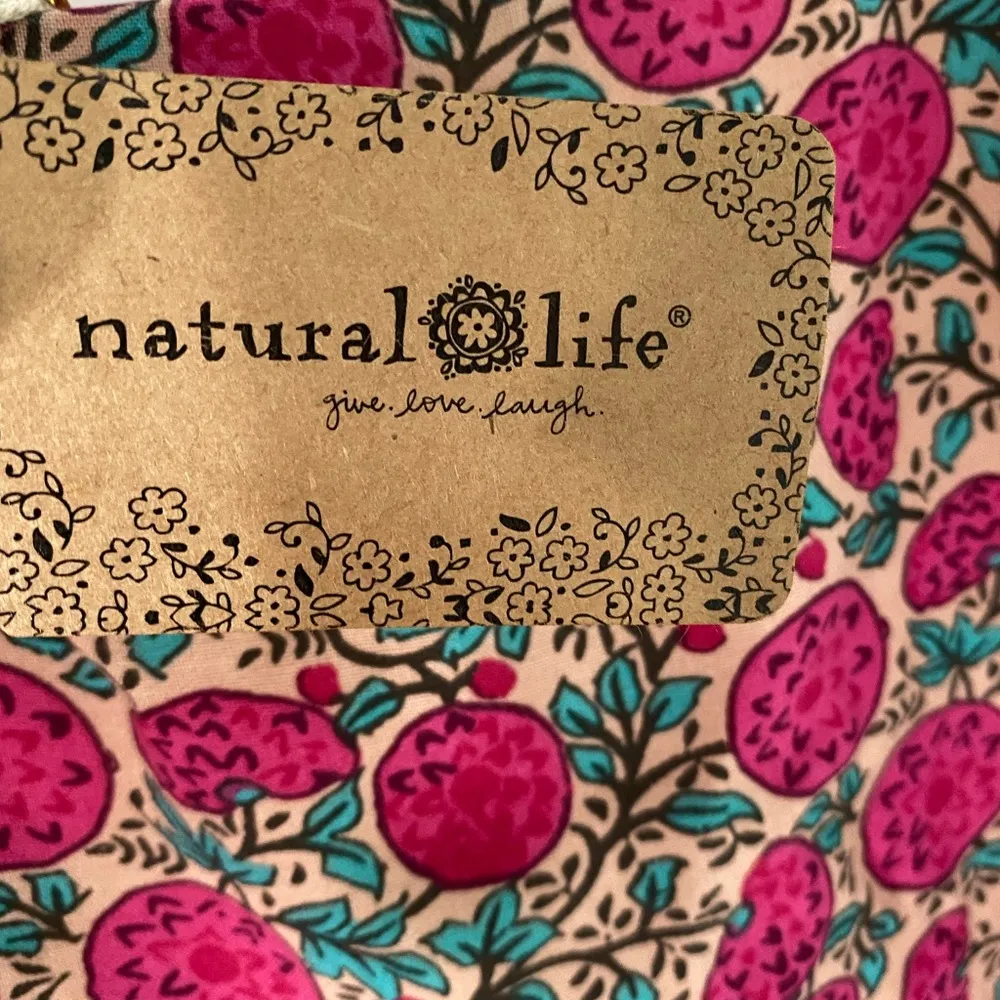 Natural Life  NWT Anna Mini Dress - Pink Puff Floral Sz M - NEW Boho Flowy - Image 8