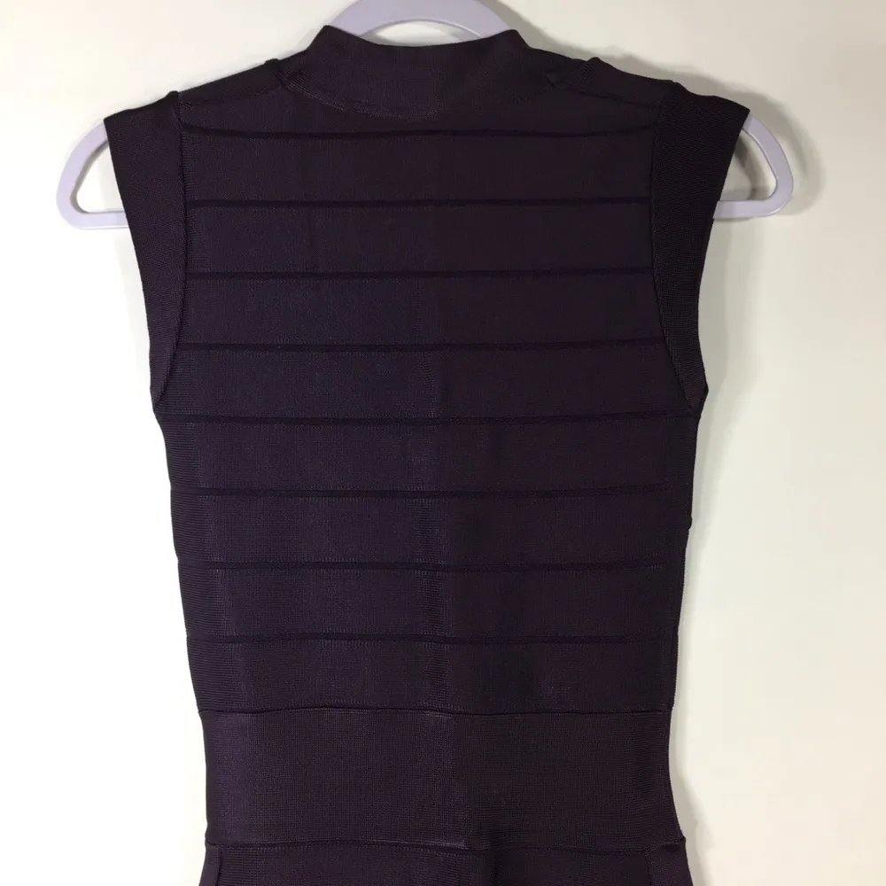 French Connection Bandage Mini Dress Plum Size 2 - Image 10