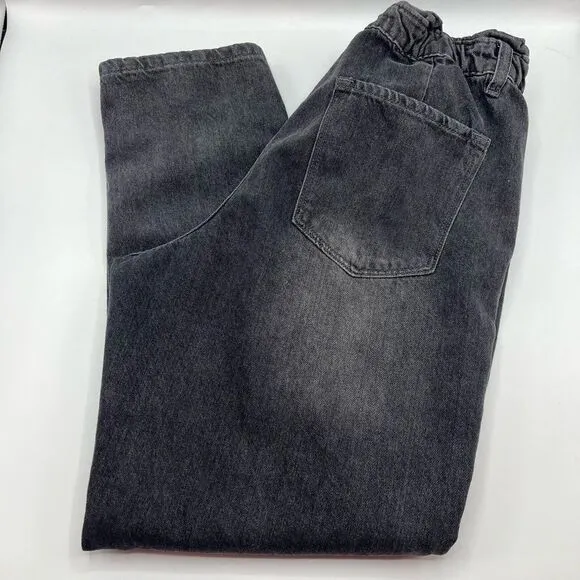 Kancan Sz 11 / 29 Black Paperbag Waist Jeans High Rise Black - Image 2