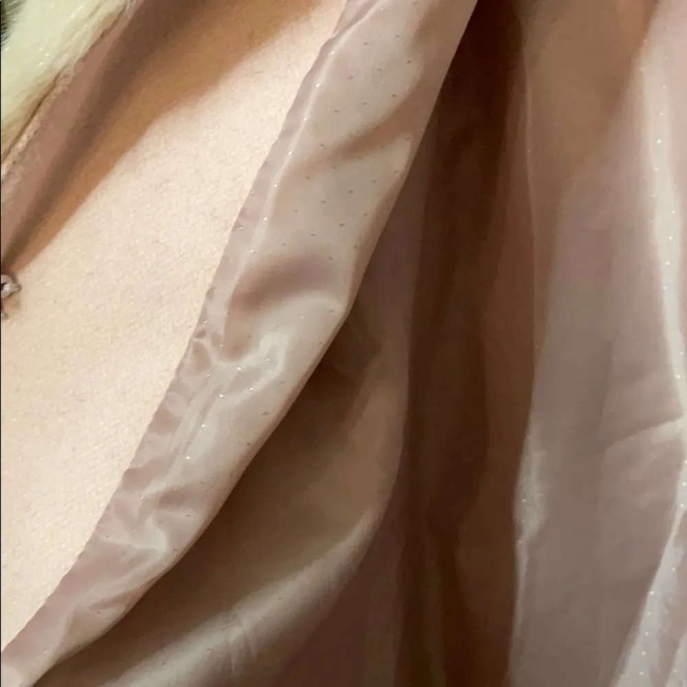 Zara pink wool peacoat faux fur S blogger fave Small - Image 11