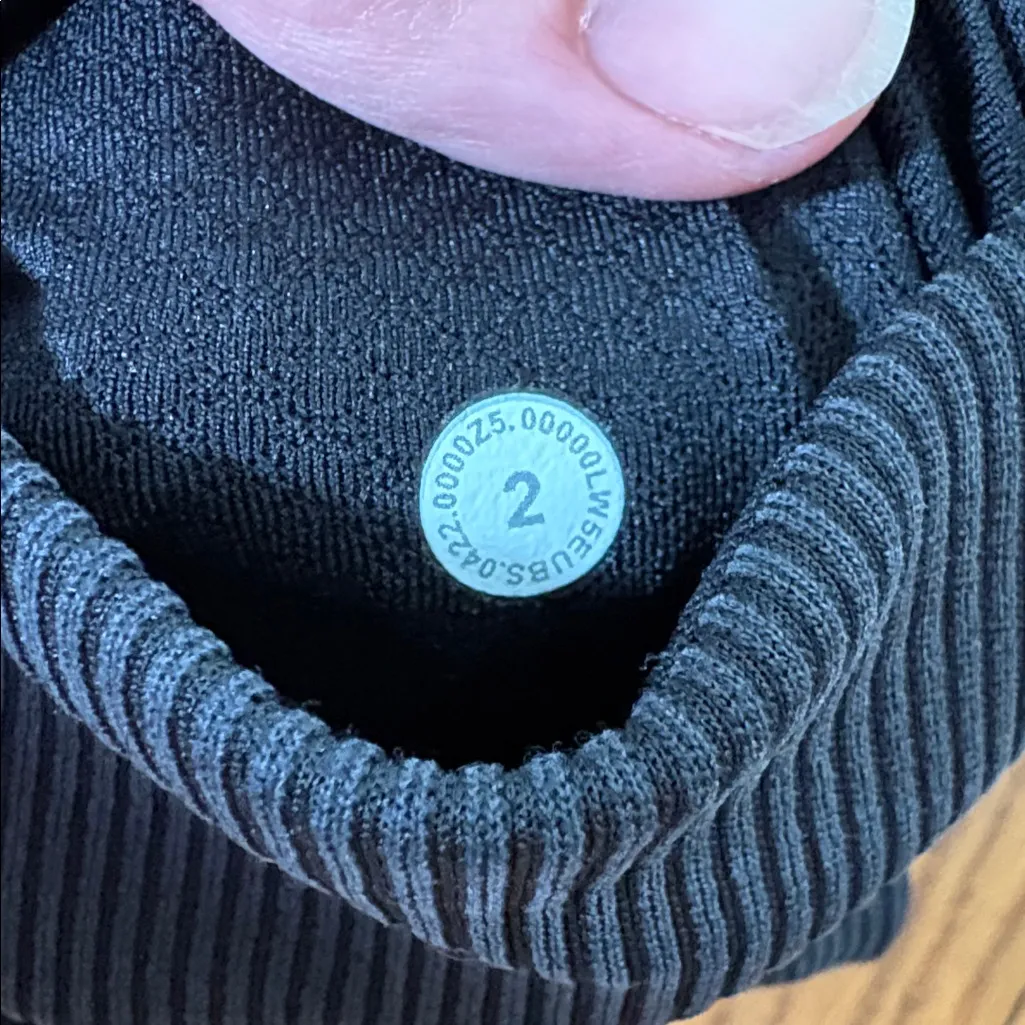 Lululemon Brushed Softstreme Ribbed Zip Flared Pant 32.5"‎ Grey size 2 - Image 6