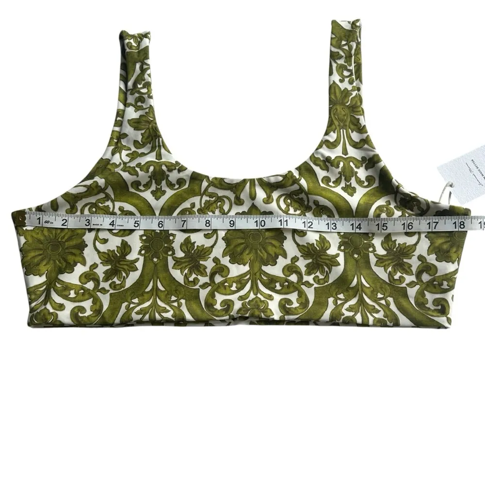 Women's Savannah Morrow Noemi Swim Top - Sicilian XL Green & White NWT - Image 3