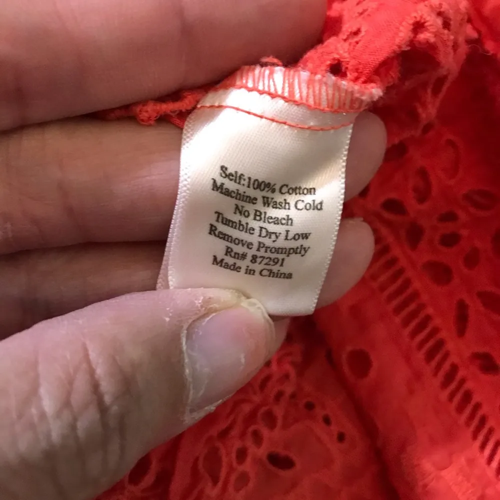 Johnny Was Embroidered Salmon Top szS - Image 6