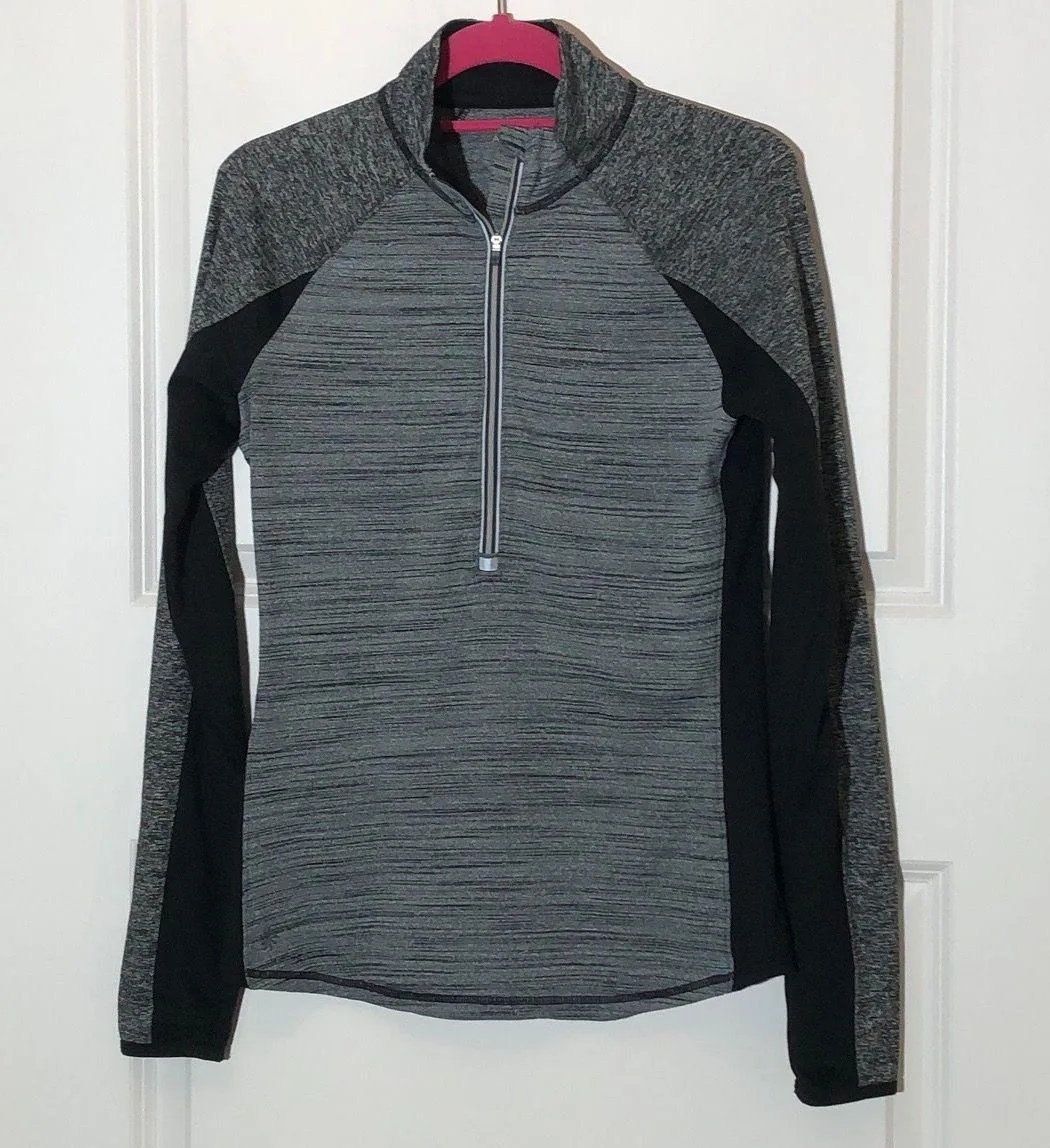 Black Space Dye Half Zip Pullover - Image 2