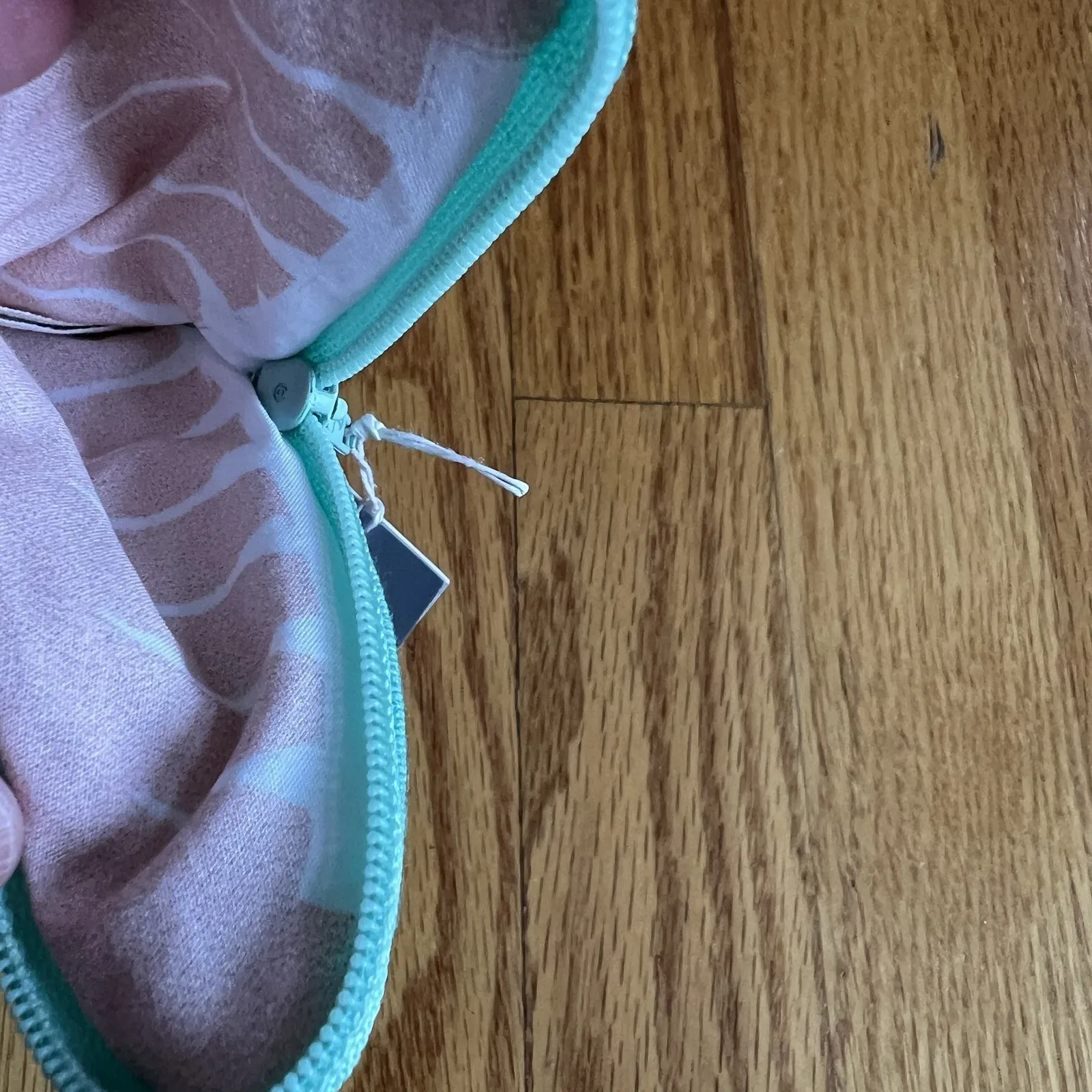 Don Fisher Fish Coin Pouch Zip Wallet Blue Cotton Made in Spain - Image 7