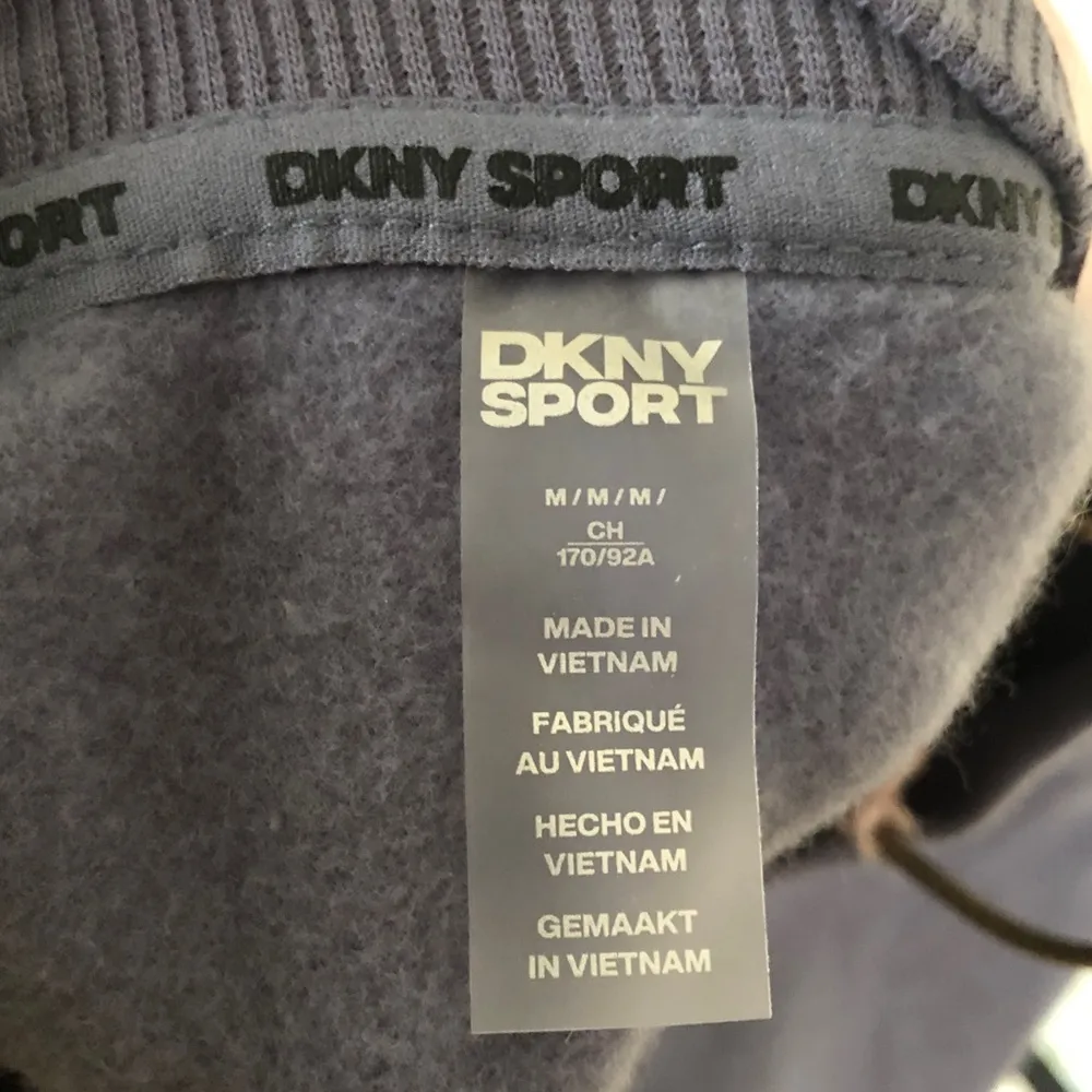 🆕️ DKNY Sport Women's High Low Drop Shoulder Longline Pullover Sweatshirt Blue Size M - Image 7