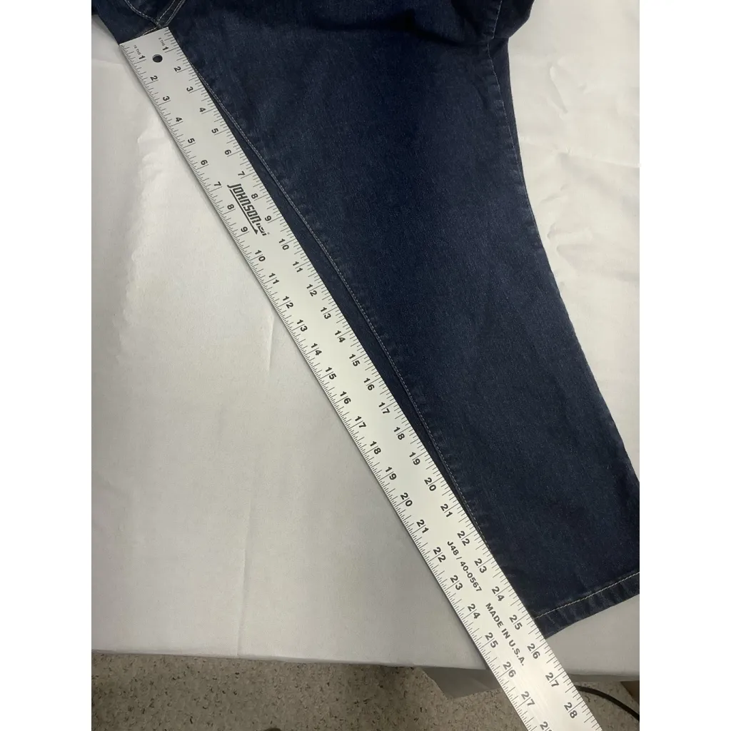 Womans Woman Within Blue Jeans 28 W Petite Pullon - Image 8
