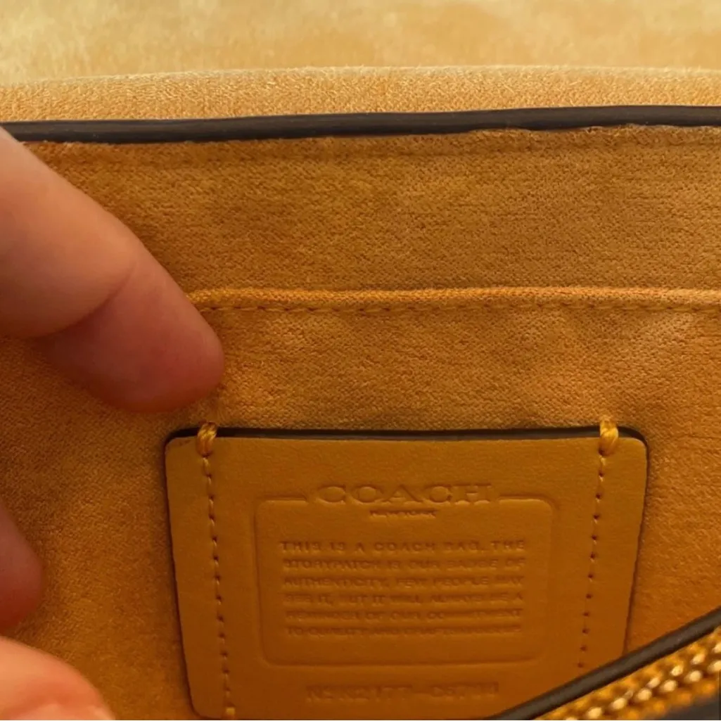 NWT Coach Red and White Leather Crossbody Bag - Image 9