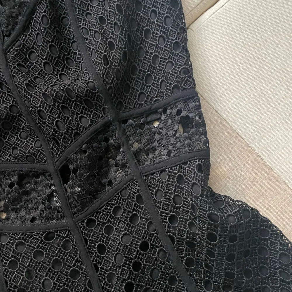 Classic Black Lace Mini Dress - Image 6