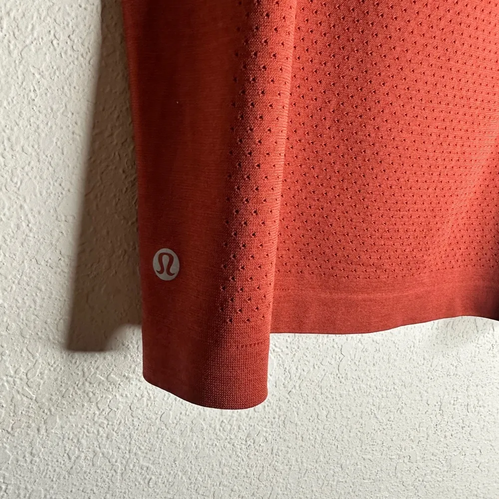 Lululemon Breeze By Muscle Crop Tank W1BCHS lululemon color Cayenne Size 4 - Image 3