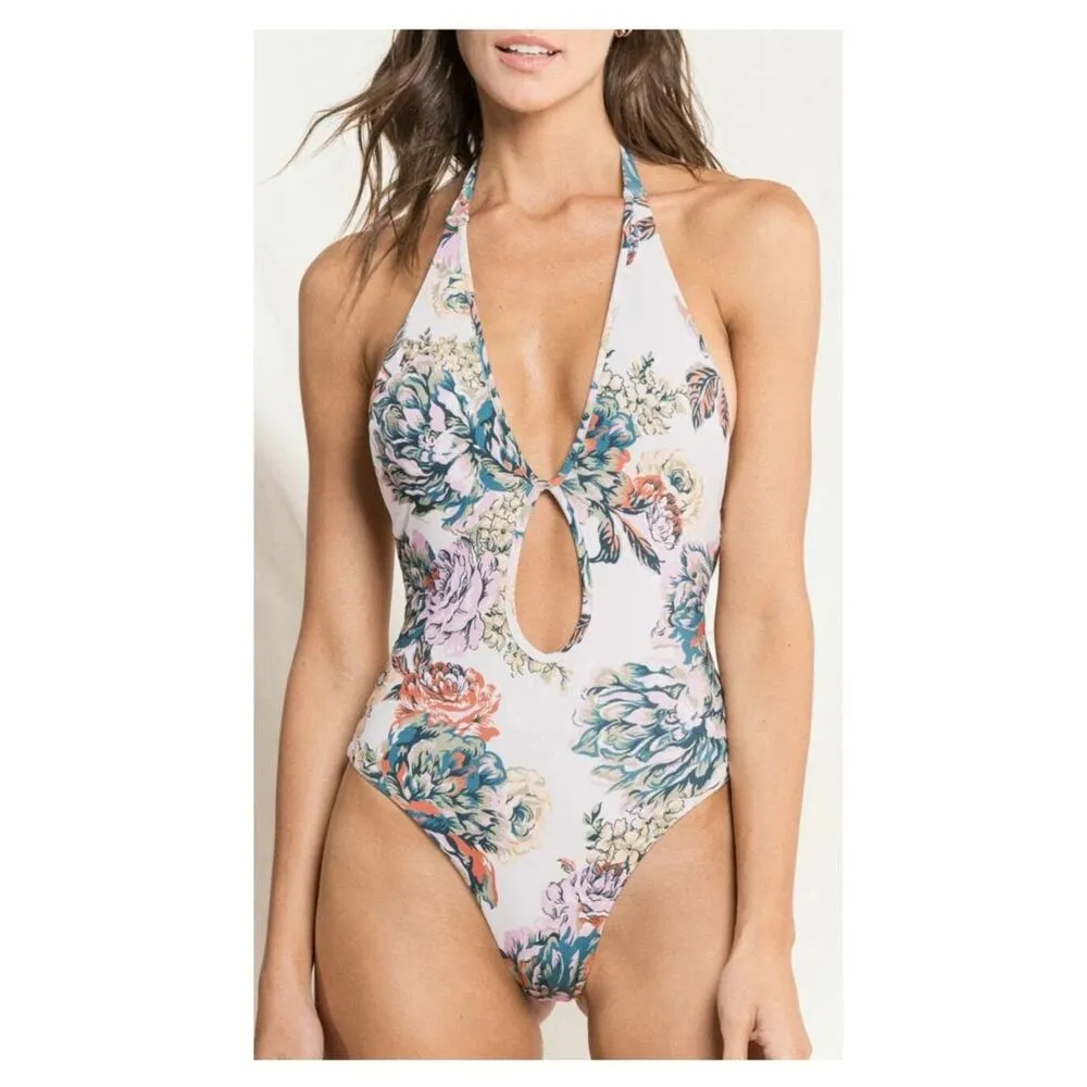 Maaji Jacobean Maia Plunge One Piece Size Medium - Image 9