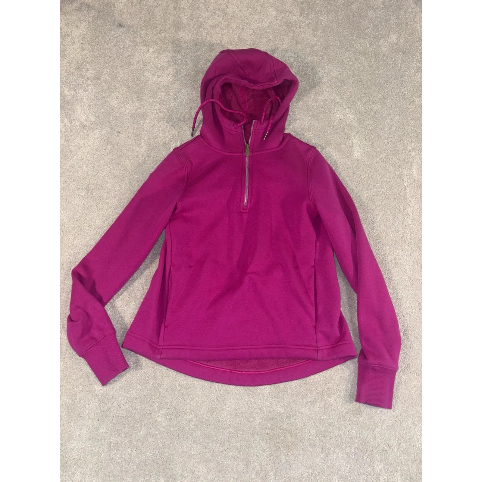 athleta‎ cozy karma quarterzip hot pink xxs - Image 4