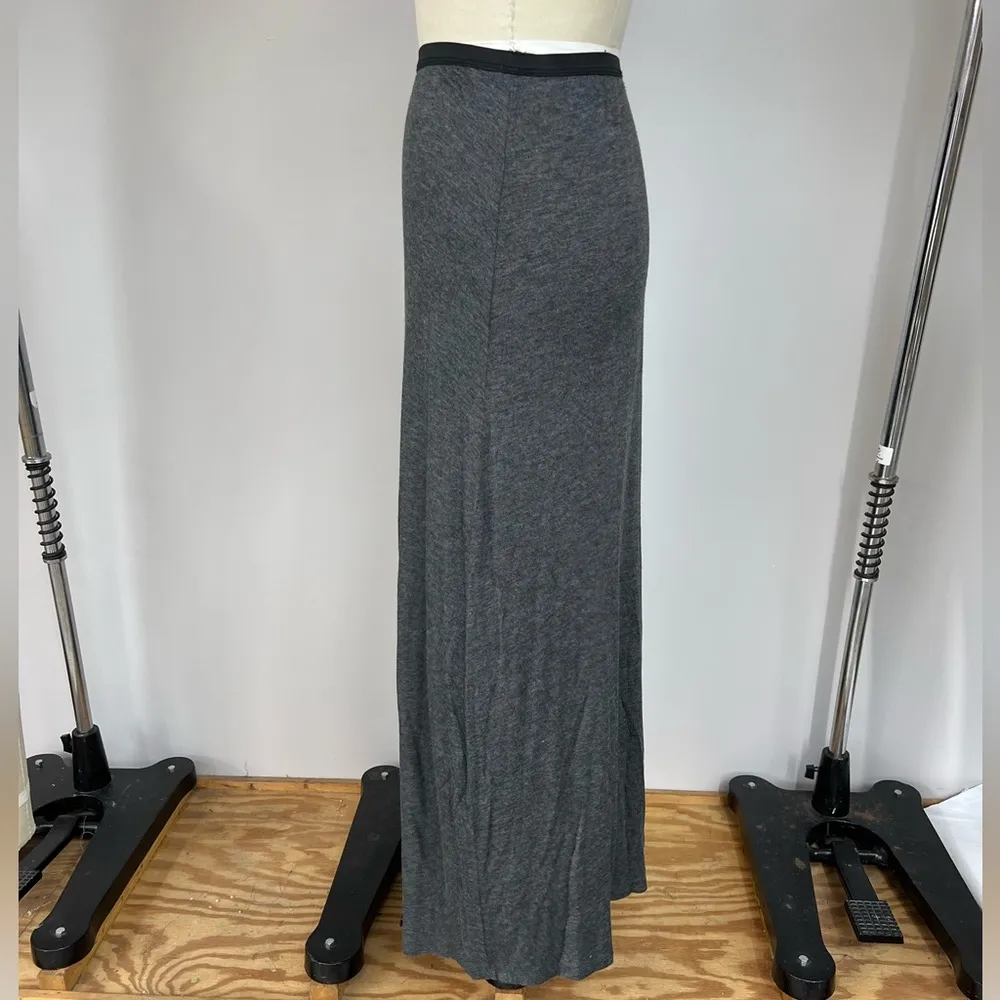 Basic Heather Grey Maxi Skirt L - Image 5