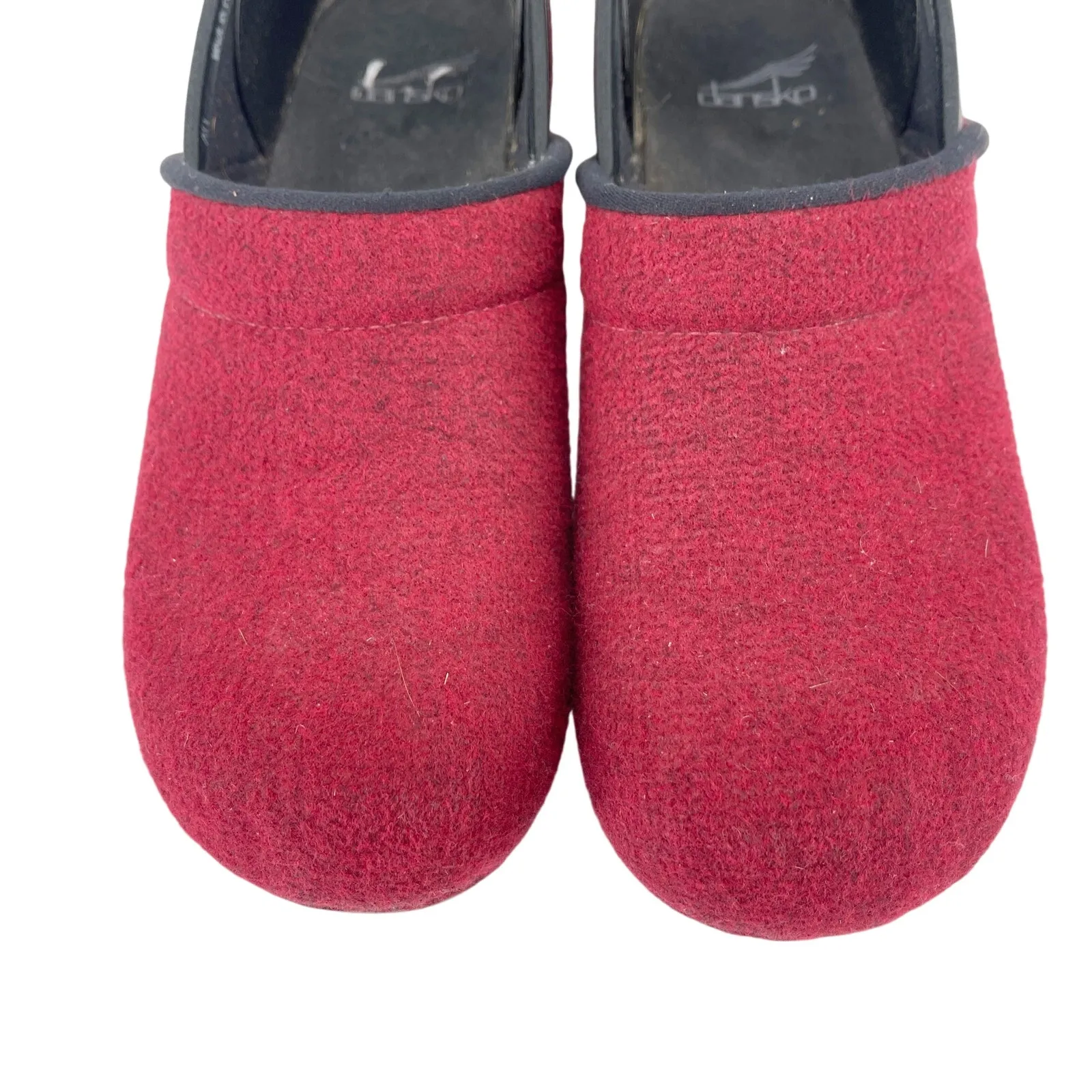 Dansko Felted Pro Clog in Deep Red Size 40 9.5 - 10 Nurse Doctor Comfort Shoes - Image 5