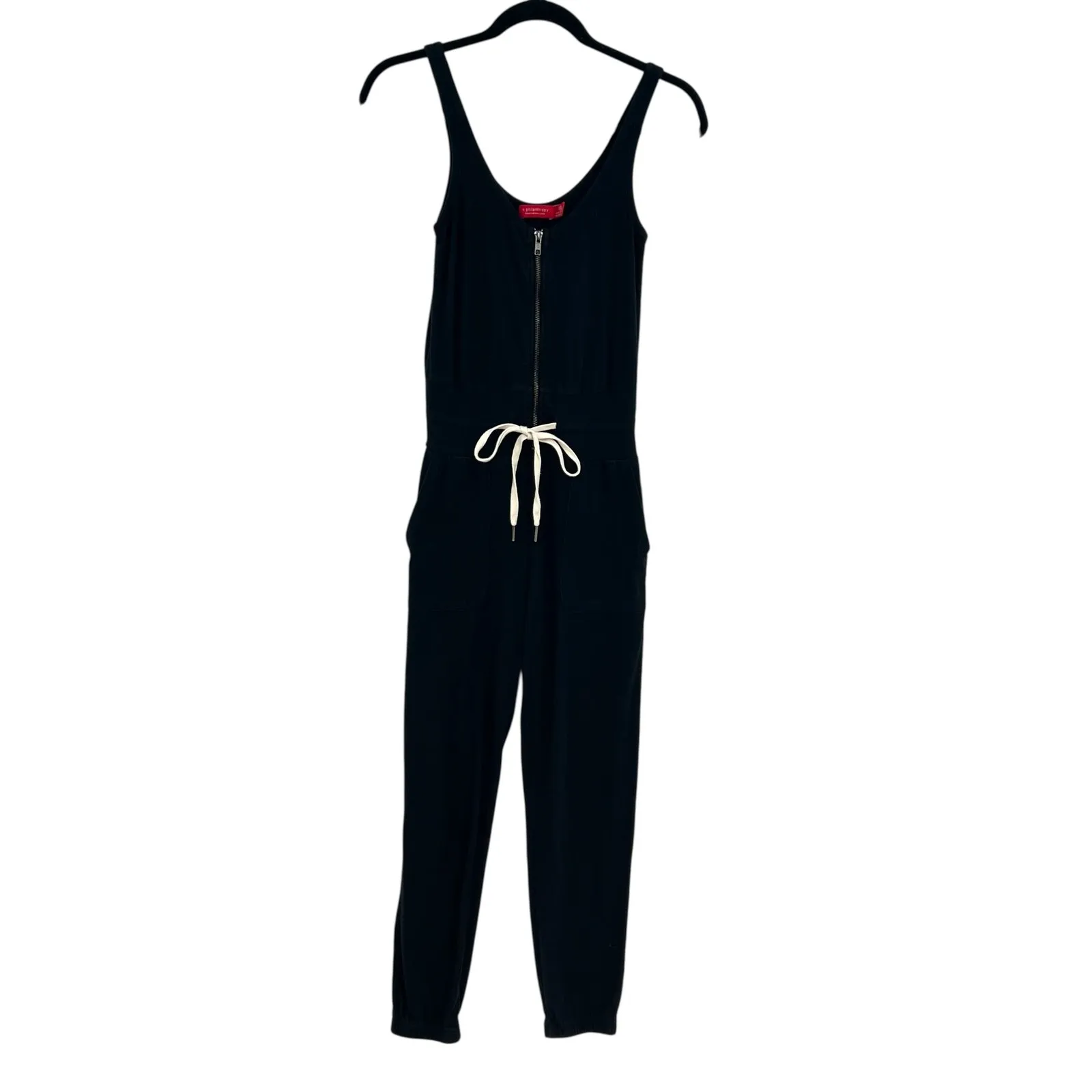 n:Philanthropy Griffith Jumpsuit Zippered Drawstring-Waist Jogger Black Size XS - Image 3