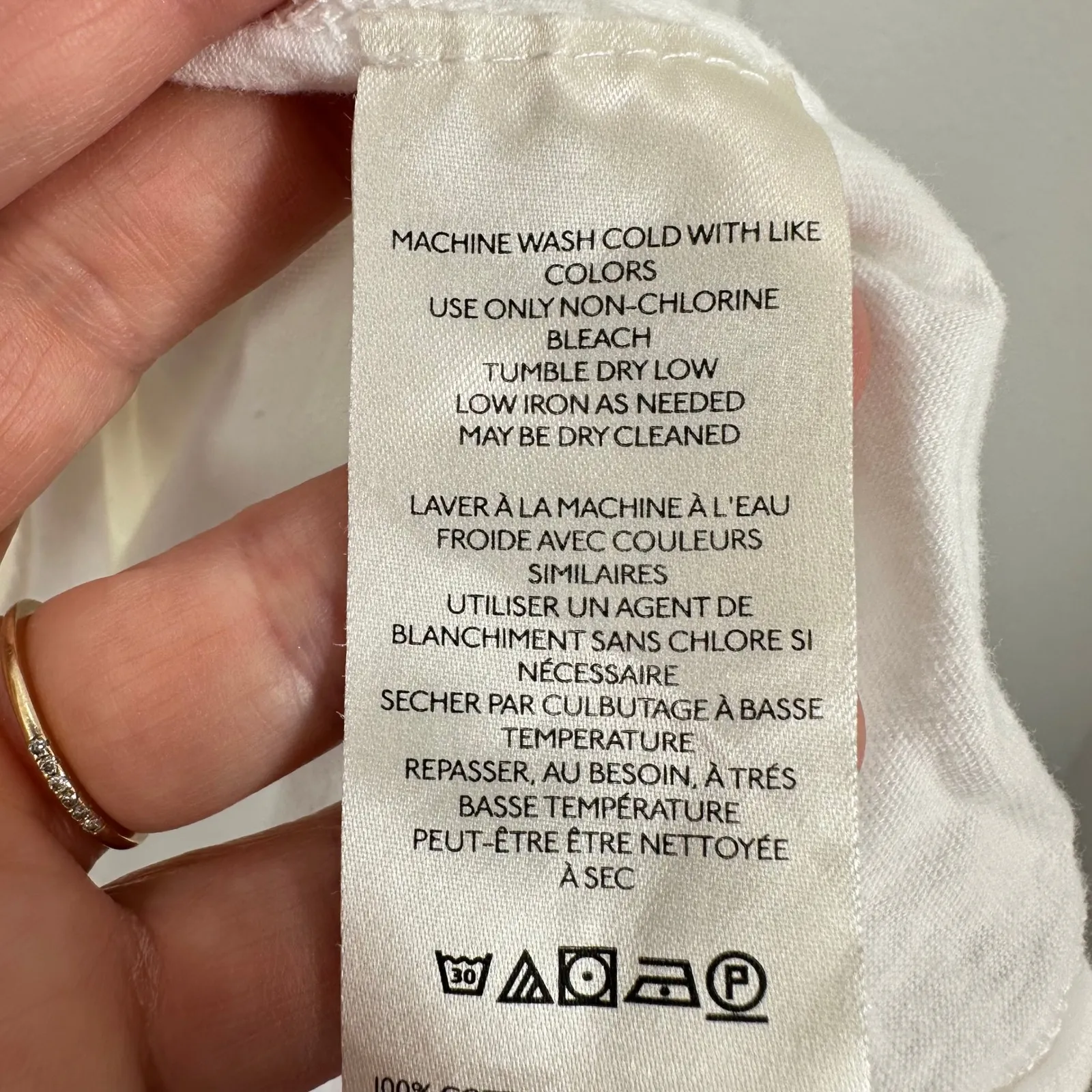 WE THE FREE White Cotton Long Sleeve Crew Neck Casual T Shirt Women M Loungewear - Image 5