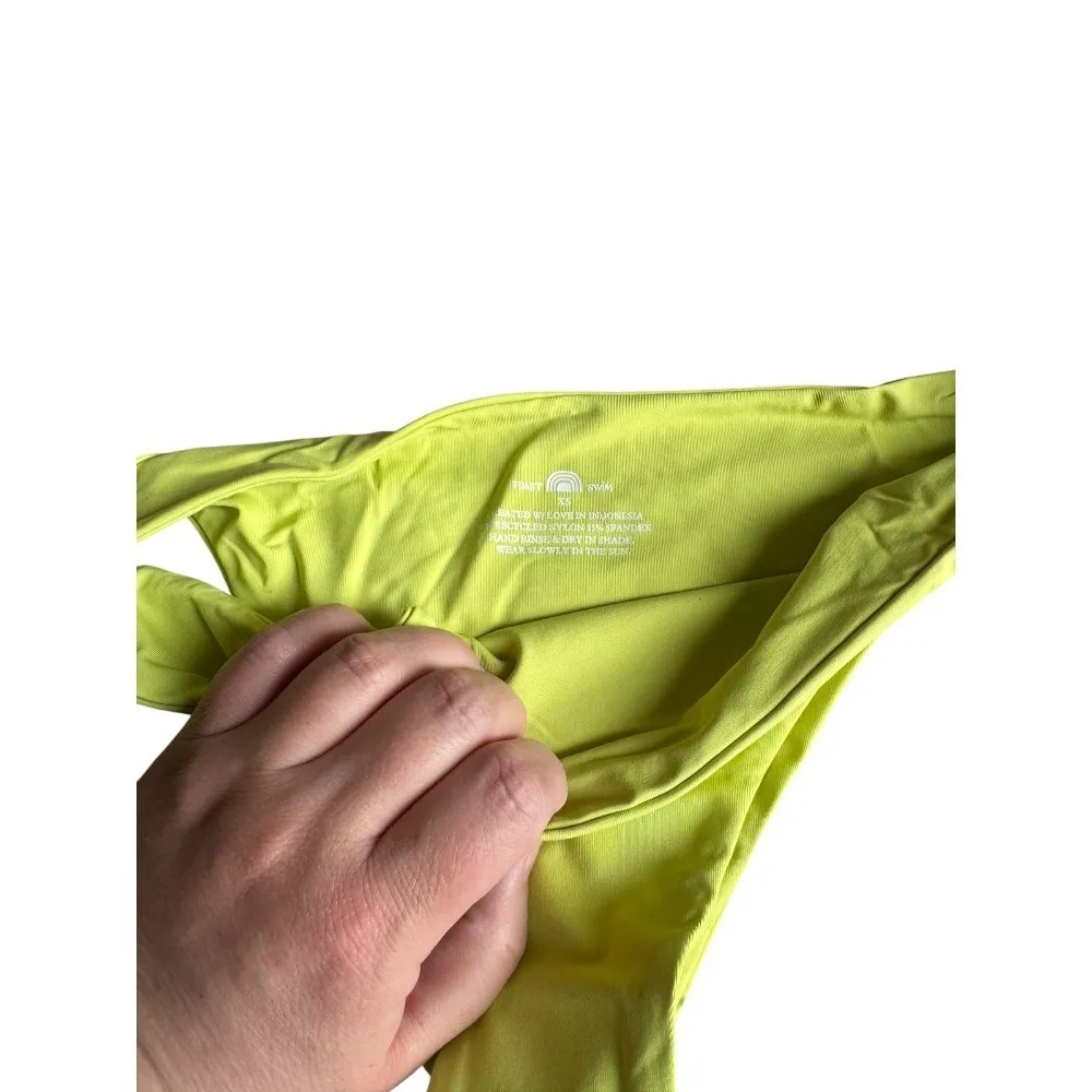 Toast Swim X Free People Signature Low Rise Hipster Bikini Bottom Daiquiri Green Size XS - Image 2