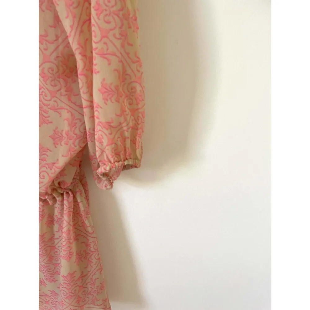 CAbi Shear Tie Tunic Mini Dress Coverup Pink Tank Size Small - Image 5