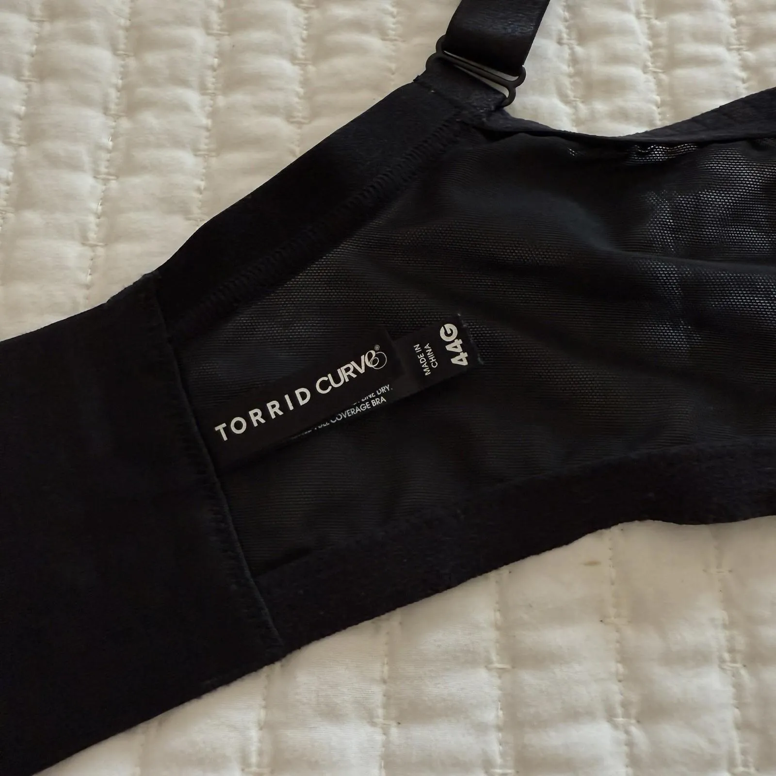 Torrid Curve Black Lace Bra 44G Underwire Unlined - Image 6