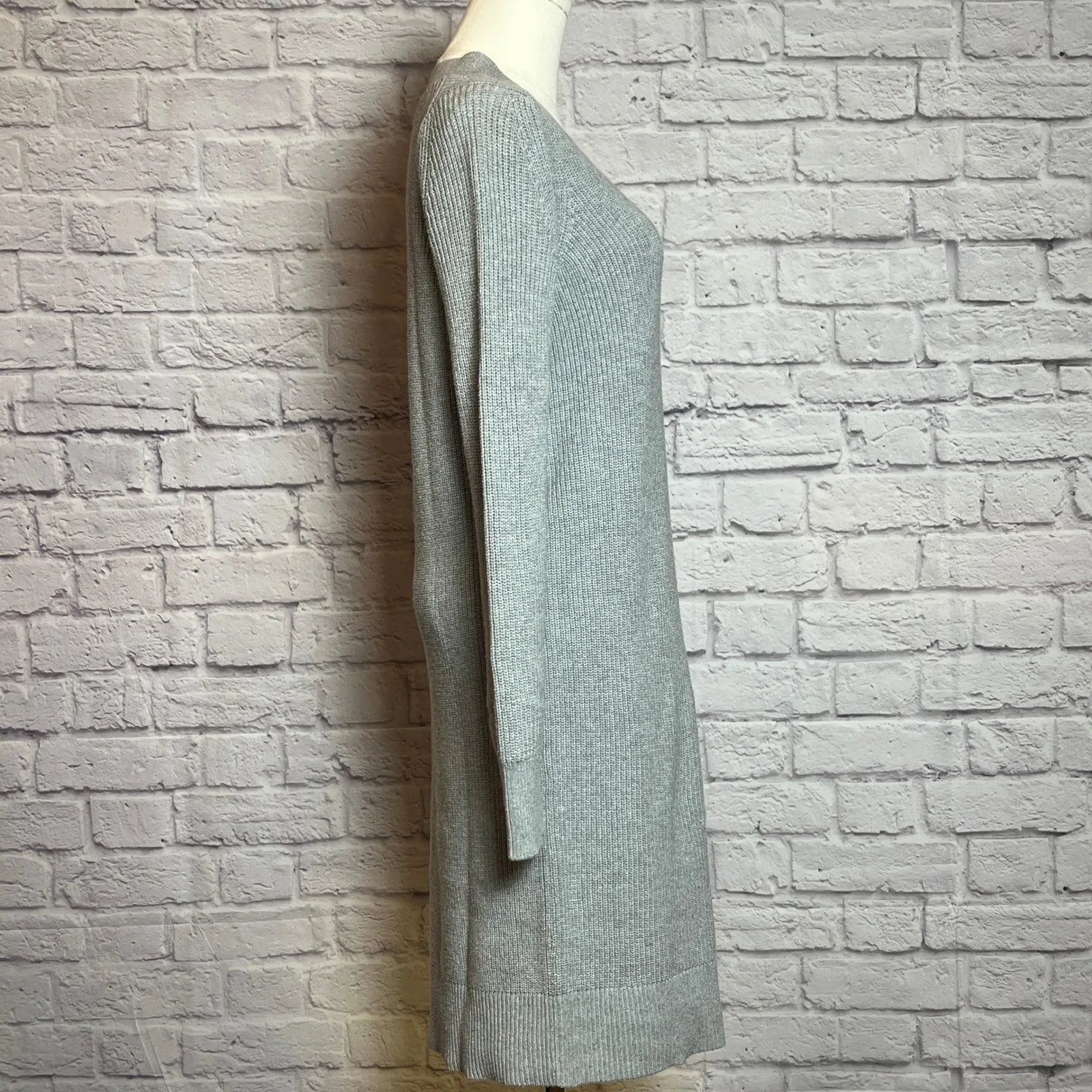 GAP Factory Light Heather Gray Sweater Dress Women's XS Petite NWT - Image 4