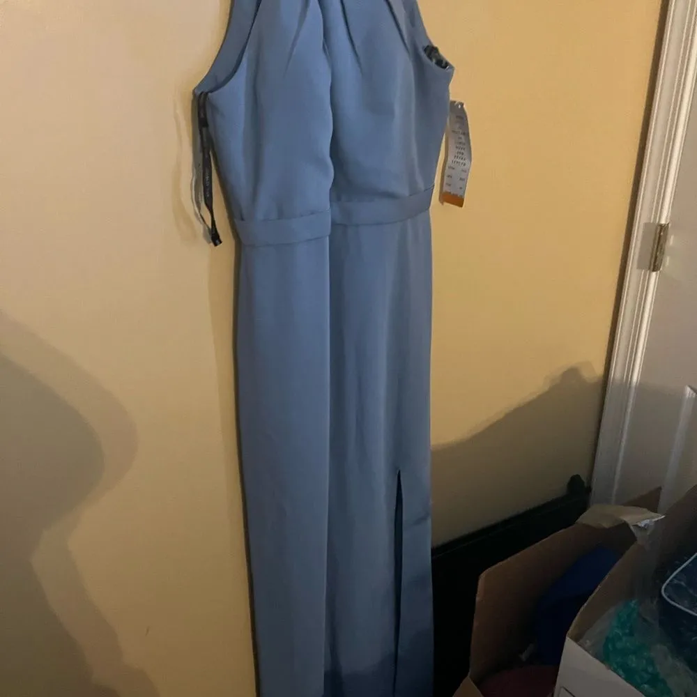 NWT bill levkoff blue maxi dress 14 - Image 2