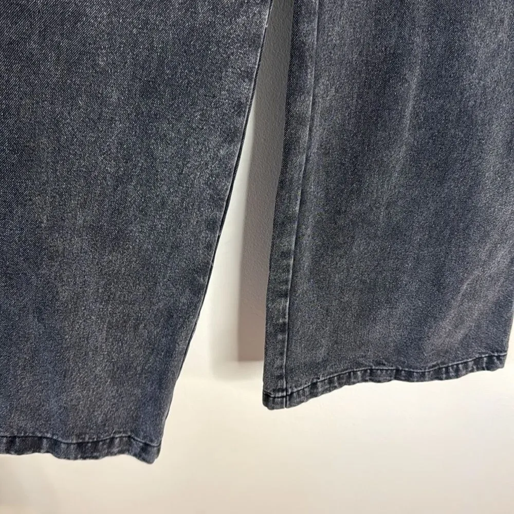 Free market flying tomatoes extreme wide leg dark sailor jeans size 27 Black - Image 6