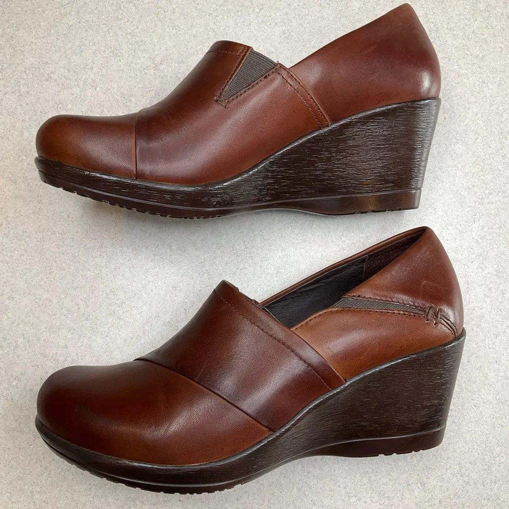 Dansko Rosaline‎ Wedge Heel 37 Chestnut Brown - Image 8