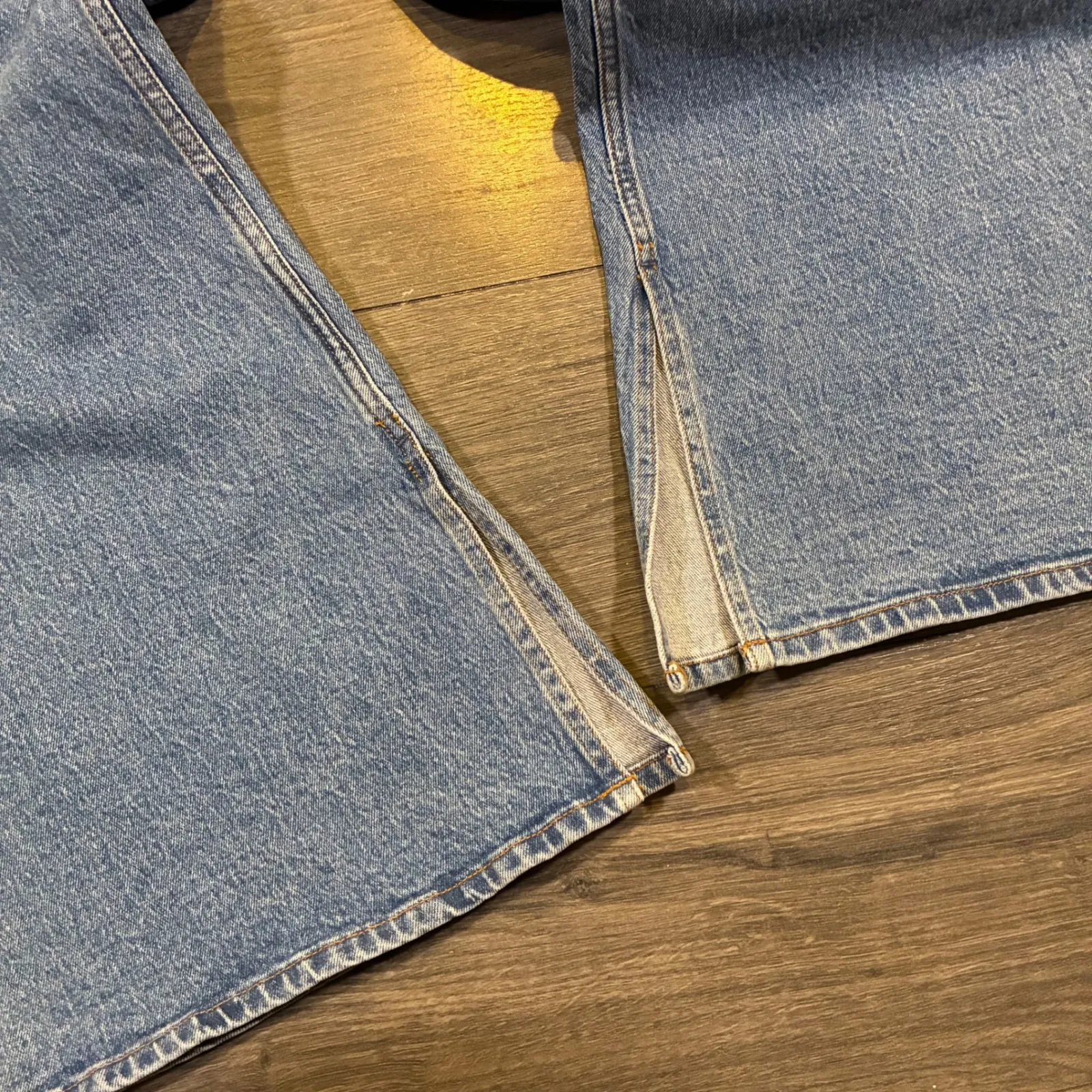 NWT Abercrombie & Fitch The Vintage Flare High‎ Rise Split Hem Jeans Women's 22s - Image 4