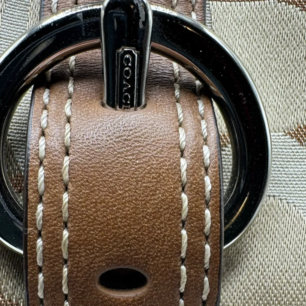 Coach Chelsea Beige Optic Sig Satchel Tote Bag F0793-10995 - - Image 5