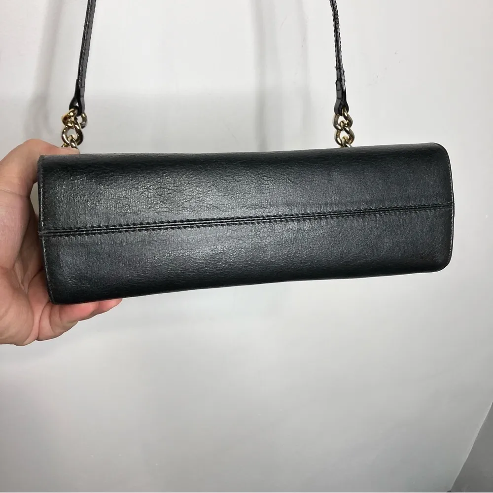 Vintage Furla‎ black crossbody purse snap closure - Image 11