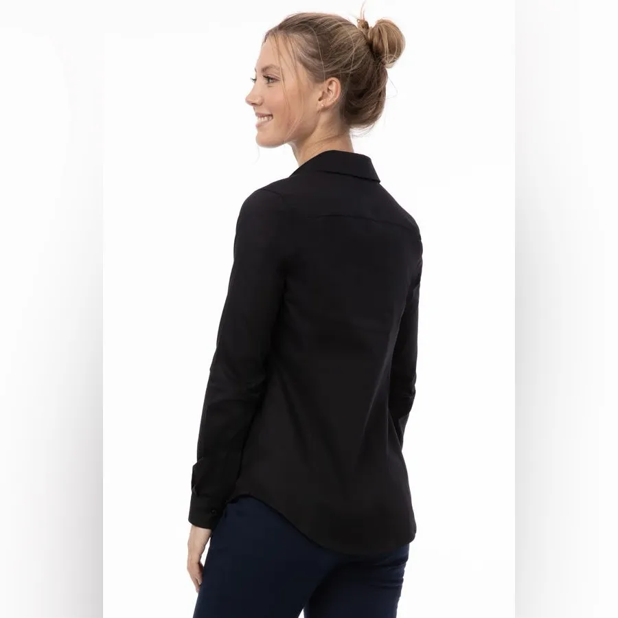 ChefWorks Black Long Sleeve Shirt - Image 4