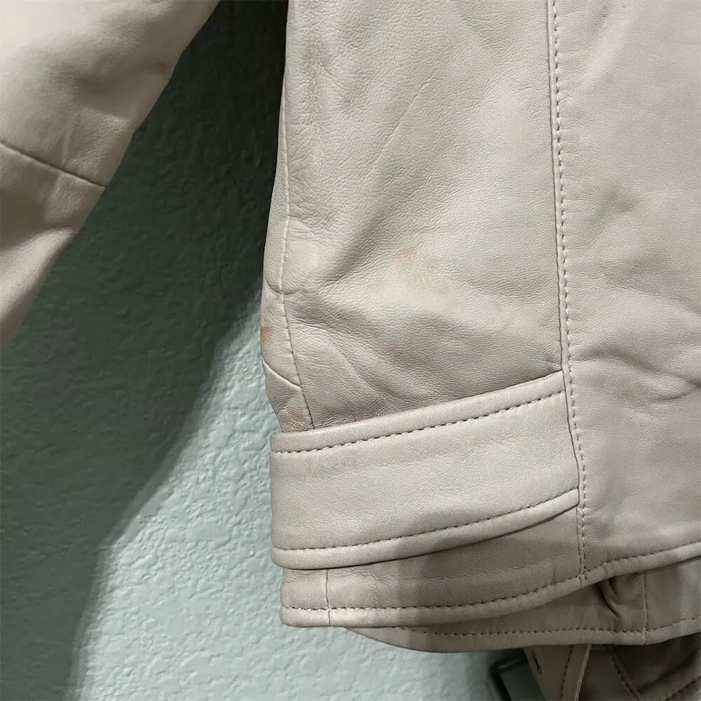 AllSaints Women's Balfern Biker Jacket Size 0 Pink Asymmetrical Zip Casual - Image 14